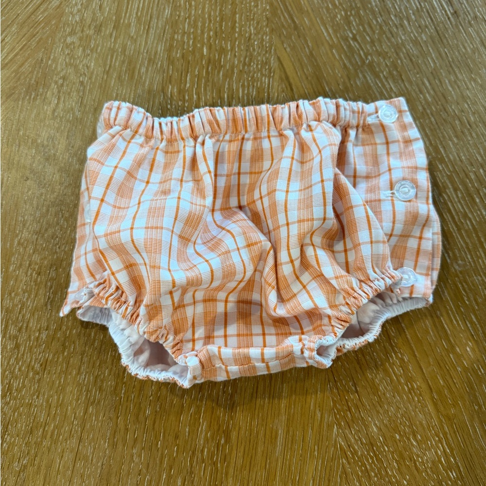 Little English orange diaper cover